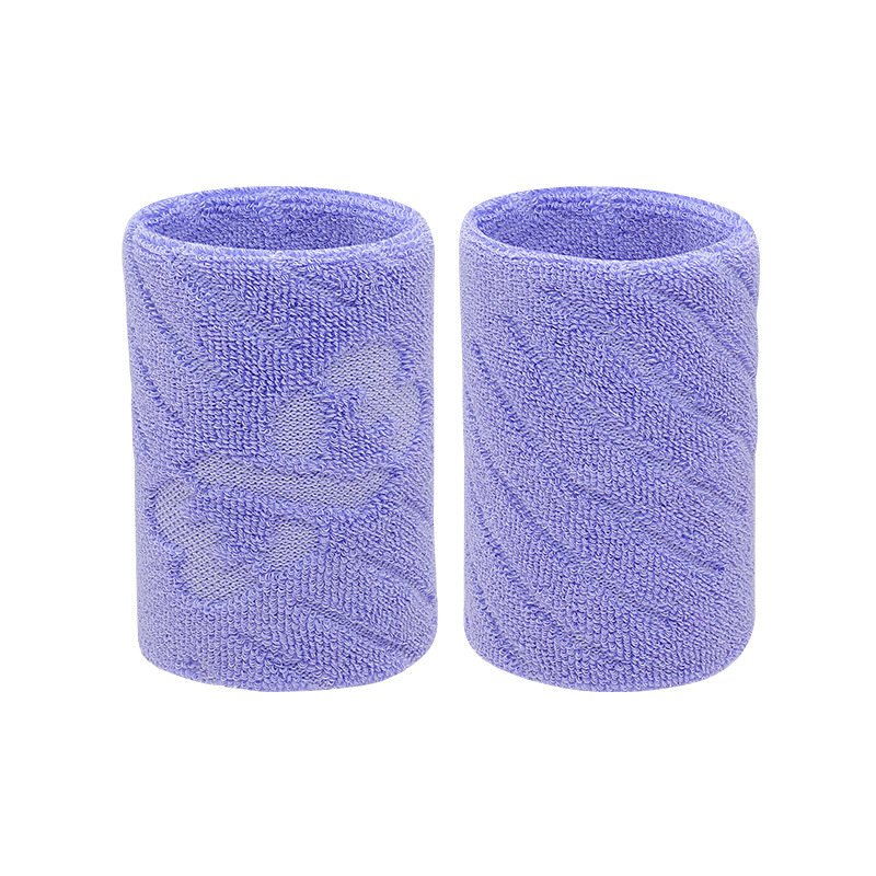 A man who runs a towel on a woman's badminton basketball wrist and sweats and air-tamps