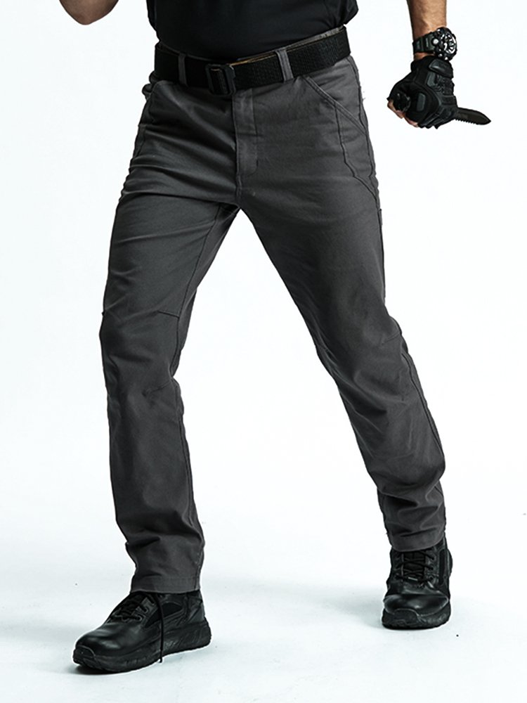 Men's Relaxed Slim Fit Tactical Pants Cargo Work Pants with Multi Pocket Striped Casual Fitness Trousers Sport Outdoor pants