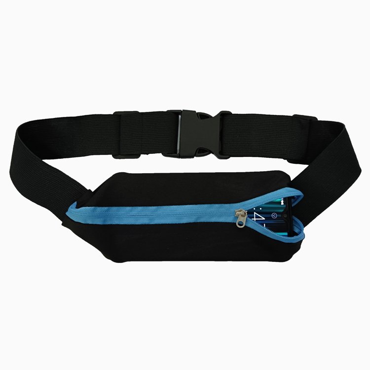Multi-purpose outdoor exercise waistbags for men and women with invisible little belts against theft of cell phone keys, and for a walk outside