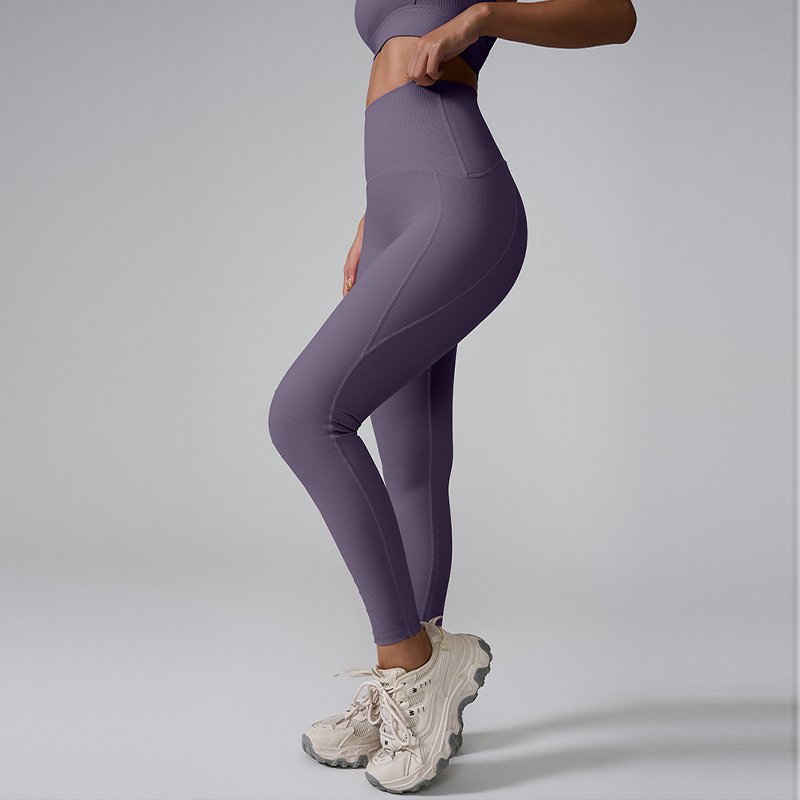 Hot Sale Women Nude Color Sport Leggings Seamless High Waisted Butt Lifting Yoga Pants High Elastic Sports Fitness Yoga Leggings