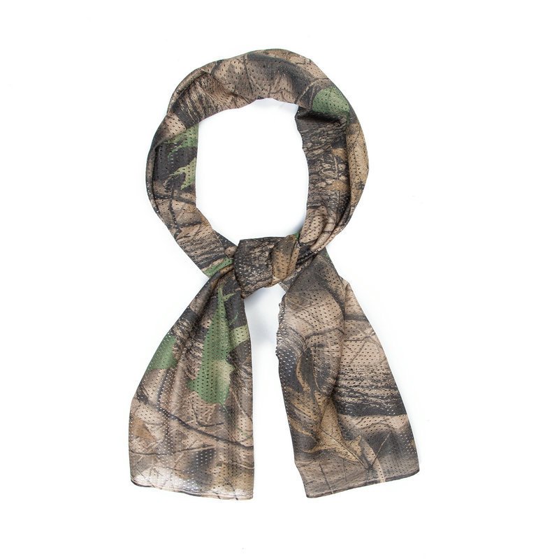 Tactical Multi-Purpose Scarf Breathable Mesh Camouflage Headband for Outdoor Cycling Hiking Clothing 160*50CM