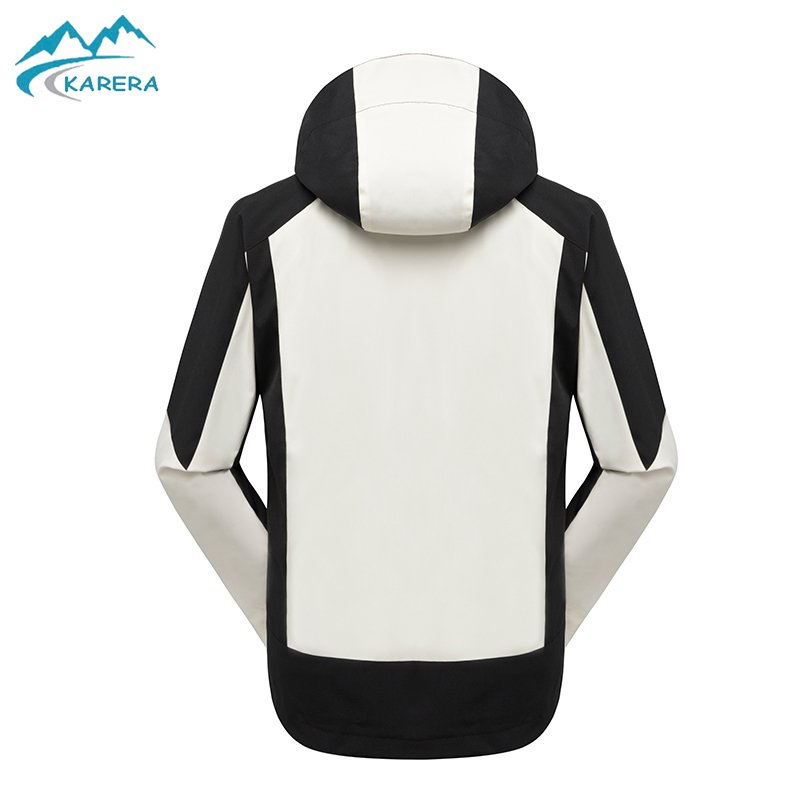 Outdoor fishing jacket winter windbreaker waterproof and windproof 3 in 1 hiking hoodie jacket