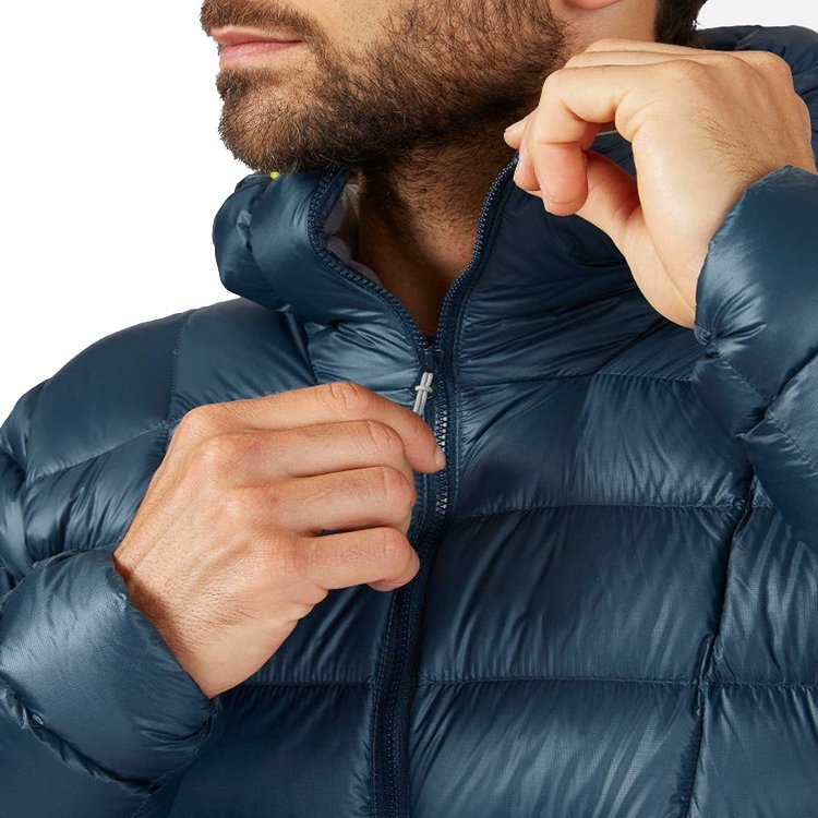 Xianghong CONMR premium hot sales winter clothing for outdoor trekking life men custom black shiny down puffer jacket