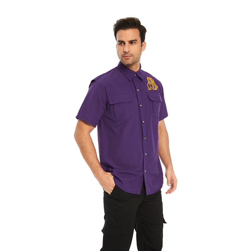 Men's UV UPF 50+ Sun Protection Soild Anti-Static Waterproof Breathable Fast Dry Hiking Fishing Long Sleeve Shirts