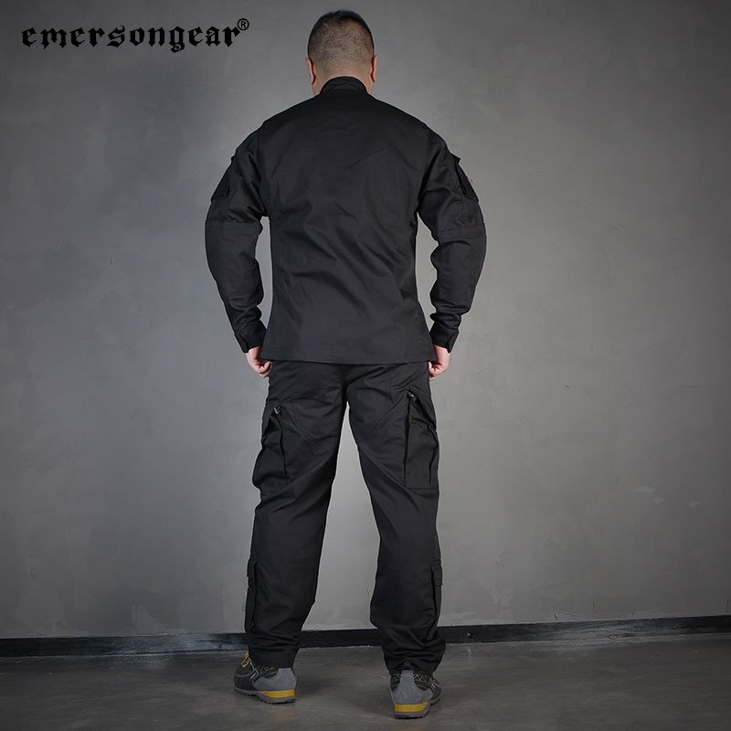 Emersongear BDU Camouflage Uniforme Tactico Combat Uniform Clothing Set Black Tactical Uniform Suit for Men
