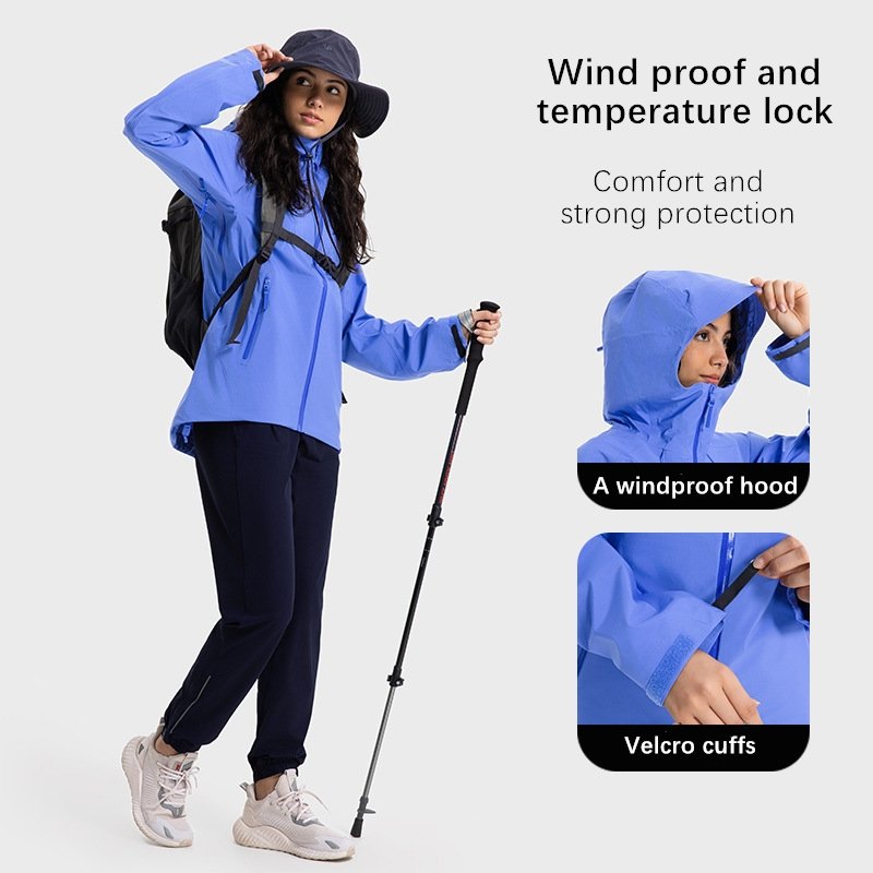Xsunwing Custom LOGO Women Down Jacket Waterproof Ski Softshell Coat Puffer with Windbreaker Coat Outdoor Rain Jacket WDQ043
