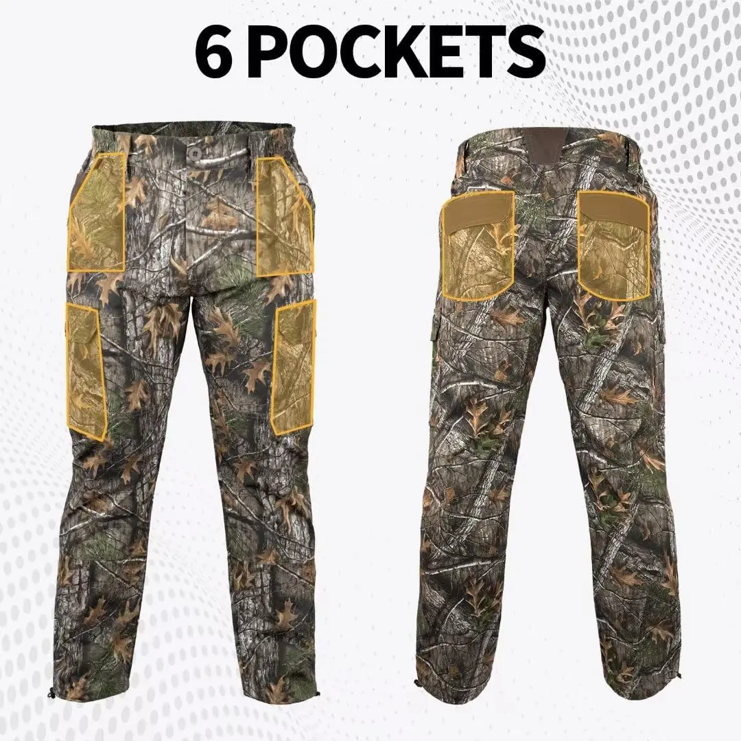 Wholesale Hunting Clothing for Men 3D maple leaf Hunting Pants Water Resistant full pants for Moutain camping hiking