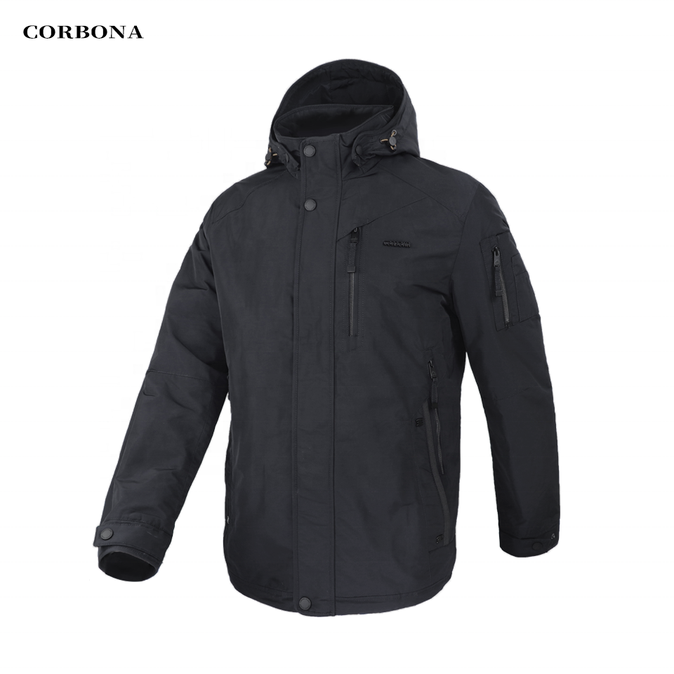 CORBONA Autumn Mens Jacket Business Casual Memory Foam Sports Outdoor Winter Coat High Quality Cotton Male Clothing Homme Parka