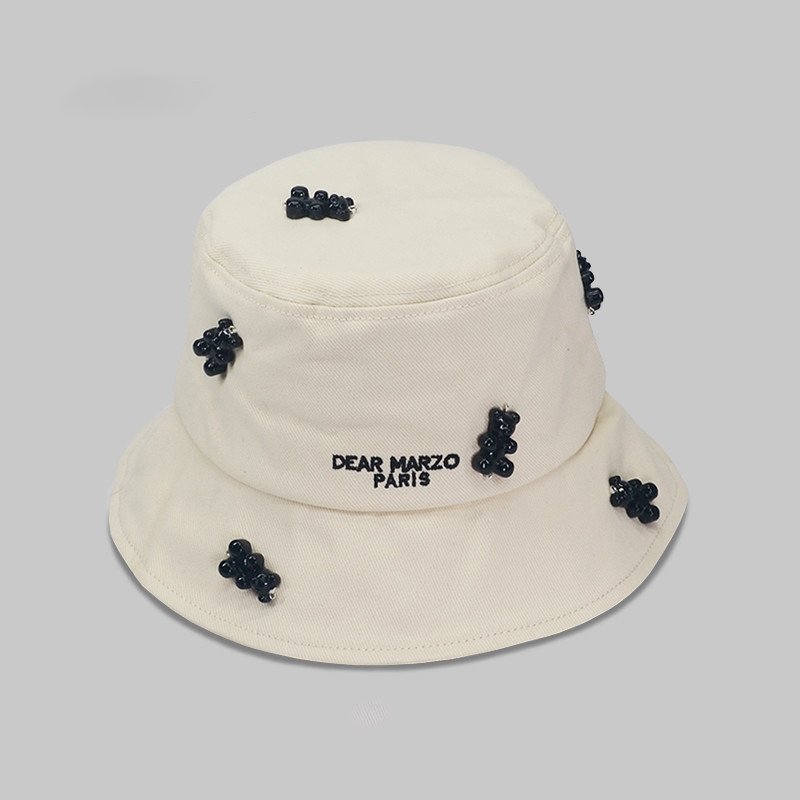 Wholesale summer fashion sunshade fisherman hat korea cute three-dimensional transparent silicone gummy bear bucket hat