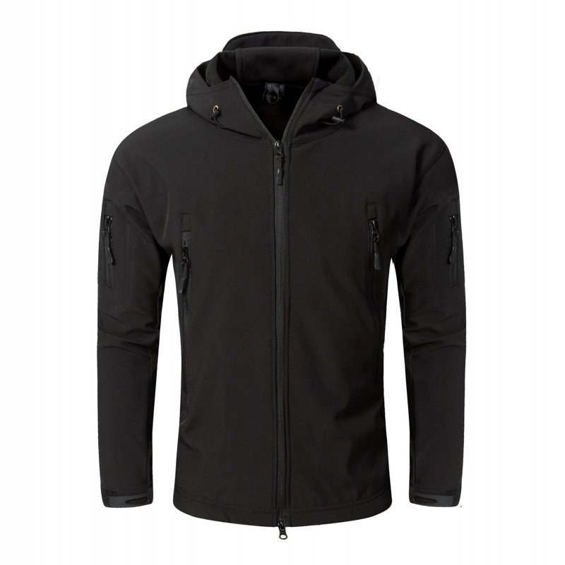 Men's Outdoor Tactical Jacket Camouflage Waterproof Softshell Hoody Hiking Camping Jacket Coat Cargoes Jacket