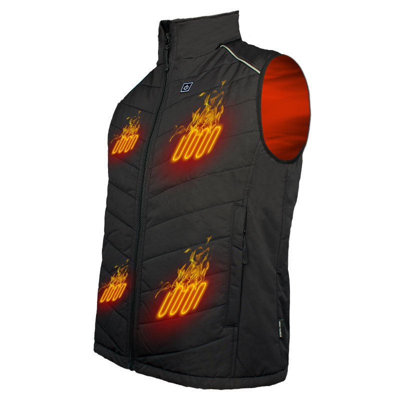 Men's and Women's Winter Washable Waterproof Infrared Heating USB Heated Vest with Bluetooth Switch Windproof Outer Wear Suit