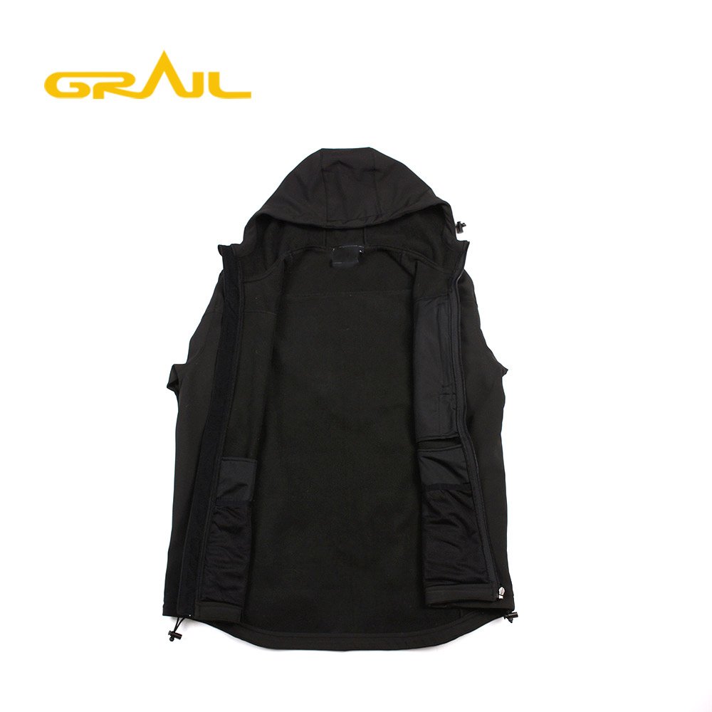 High quality professional custom men fabric outdoor hiking waterproof softshell jacket