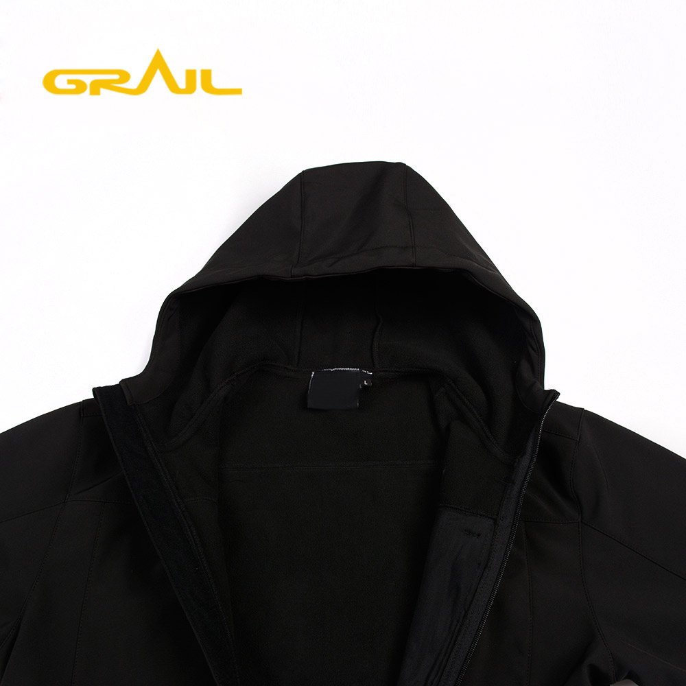 High quality professional custom men fabric outdoor hiking waterproof softshell jacket