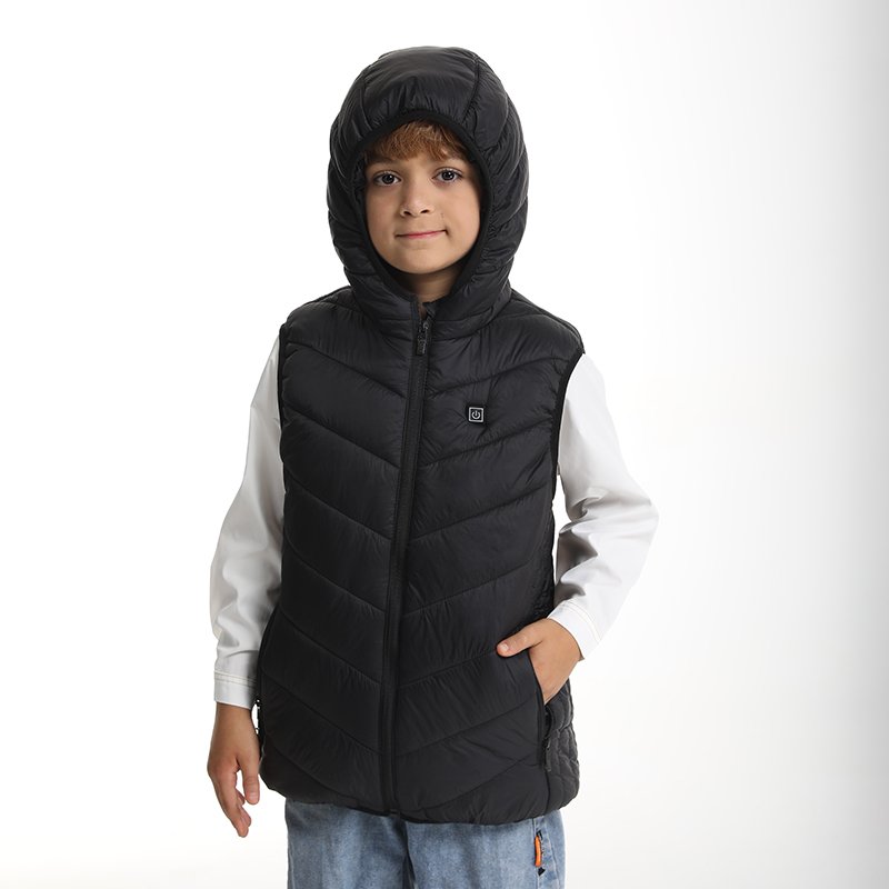 9 11 13 21 Zone Rechargeable Battery Camo Electric Heated Clothes Heating Electric Puffer Kid Heated Vest For Winter