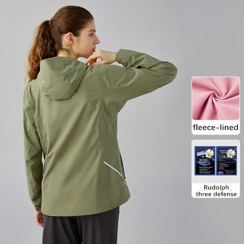 Xsunwing New women Fleece jacket coat 3in1 interchangeable outdoor soft shell jacket windproof and waterproof jackets WDQ011