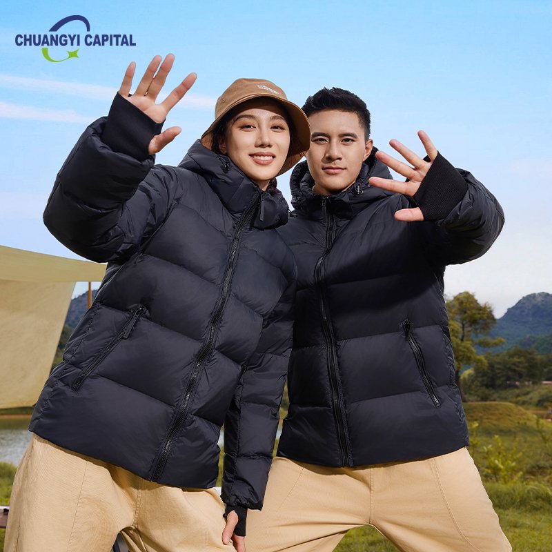 Custom women Men's Packable Puffer Jacket with Hood Warm Puffy Winter Jacket Coat Insulated for Ski Hiking Travel