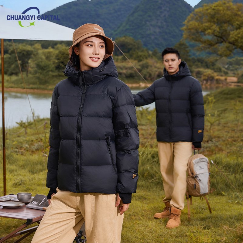 Custom women Men's Packable Puffer Jacket with Hood Warm Puffy Winter Jacket Coat Insulated for Ski Hiking Travel