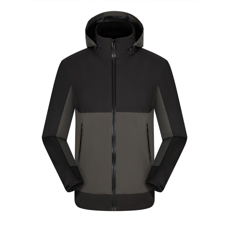 Outdoor sports color matching jacket coat waterproof windproof scratch-proof mountaineering clothing cycling hoodie jacket