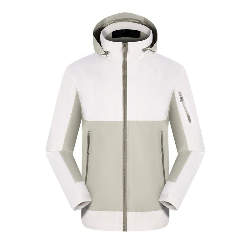 Outdoor sports color matching jacket coat waterproof windproof scratch-proof mountaineering clothing cycling hoodie jacket