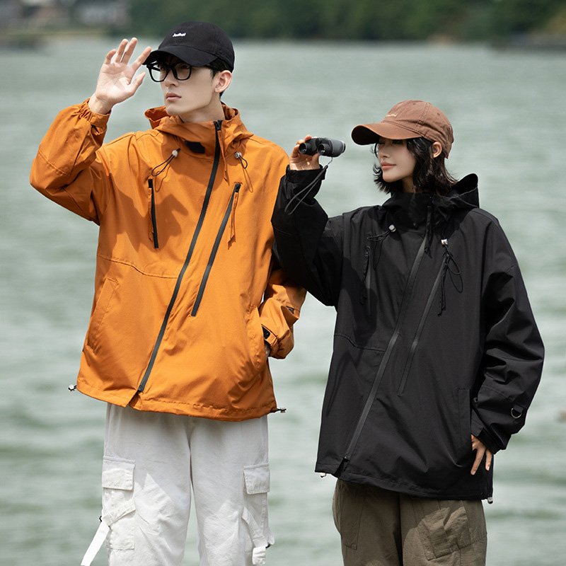 Outdoor Mountaineering Hiking Jackets Men Women Spring Autumn Loose Size Casual Jacket Windproof Couple Mountaineering Suit