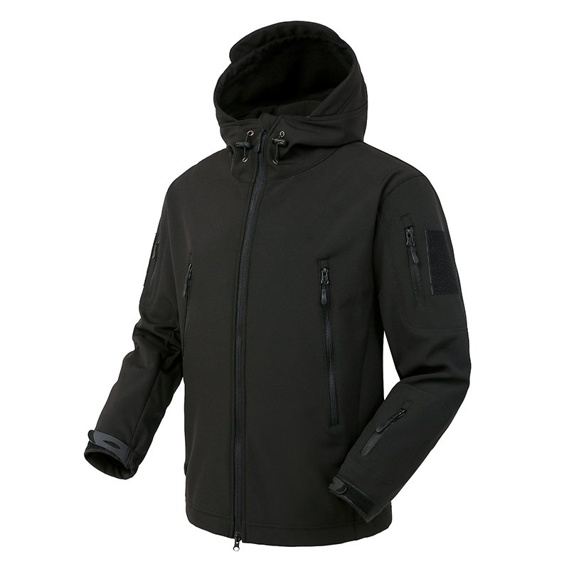 Multi-Pocket Tactical Men's jacket set Outdoor Soft Men's Autumn And Winter Fleece Warm Mountaineering Suit Tactical Set