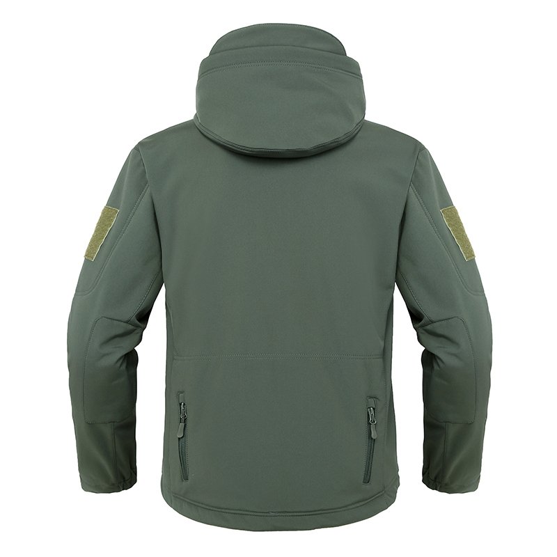 Multi-Pocket Tactical Men's jacket set Outdoor Soft Men's Autumn And Winter Fleece Warm Mountaineering Suit Tactical Set