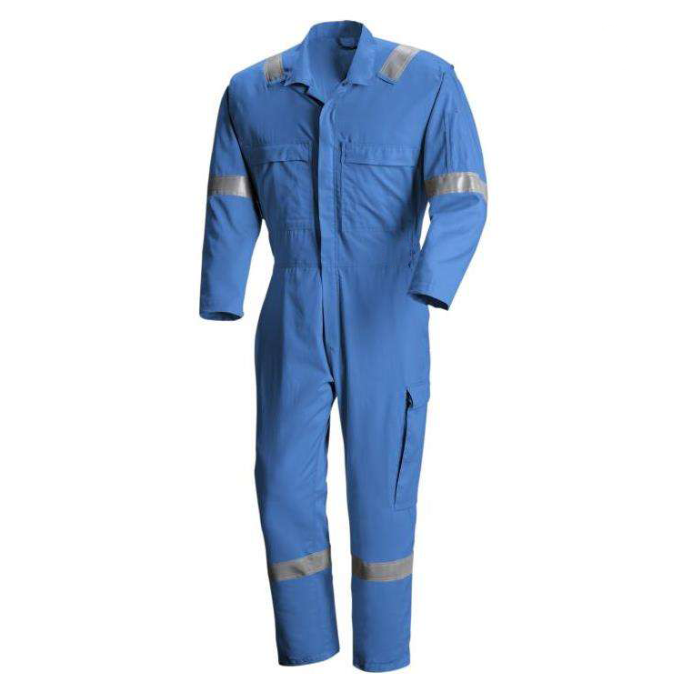 EN 11612 Custom Logo Men Cotton Work Safety Overalls Uniform Mechanic Reflective Workwear Flame Fire Retardant FRC FR Coveralls