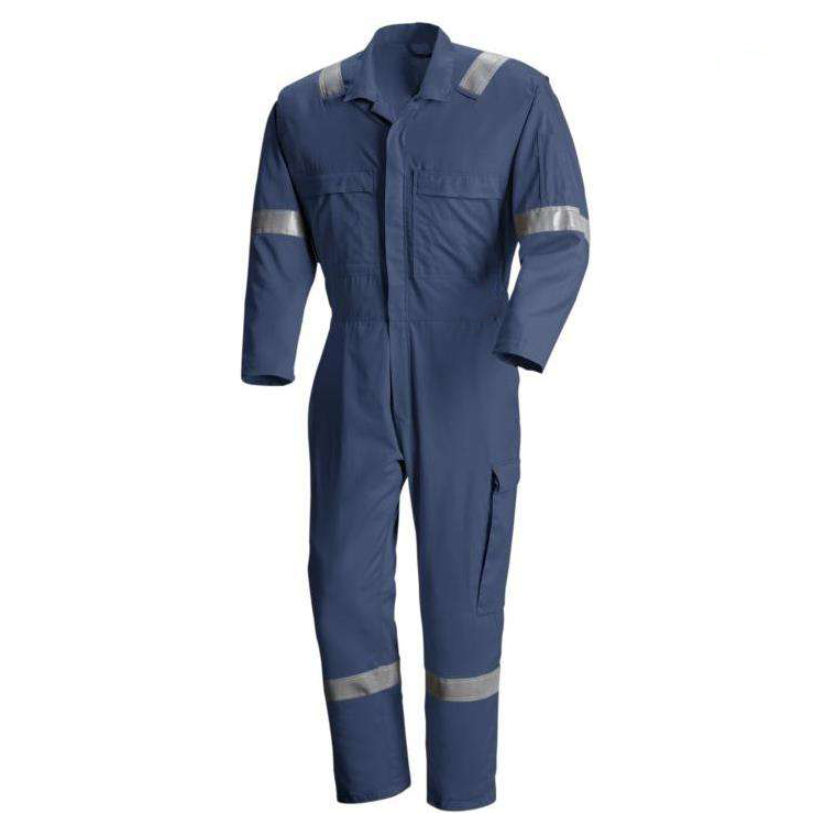 EN 11612 Custom Logo Men Cotton Work Safety Overalls Uniform Mechanic Reflective Workwear Flame Fire Retardant FRC FR Coveralls
