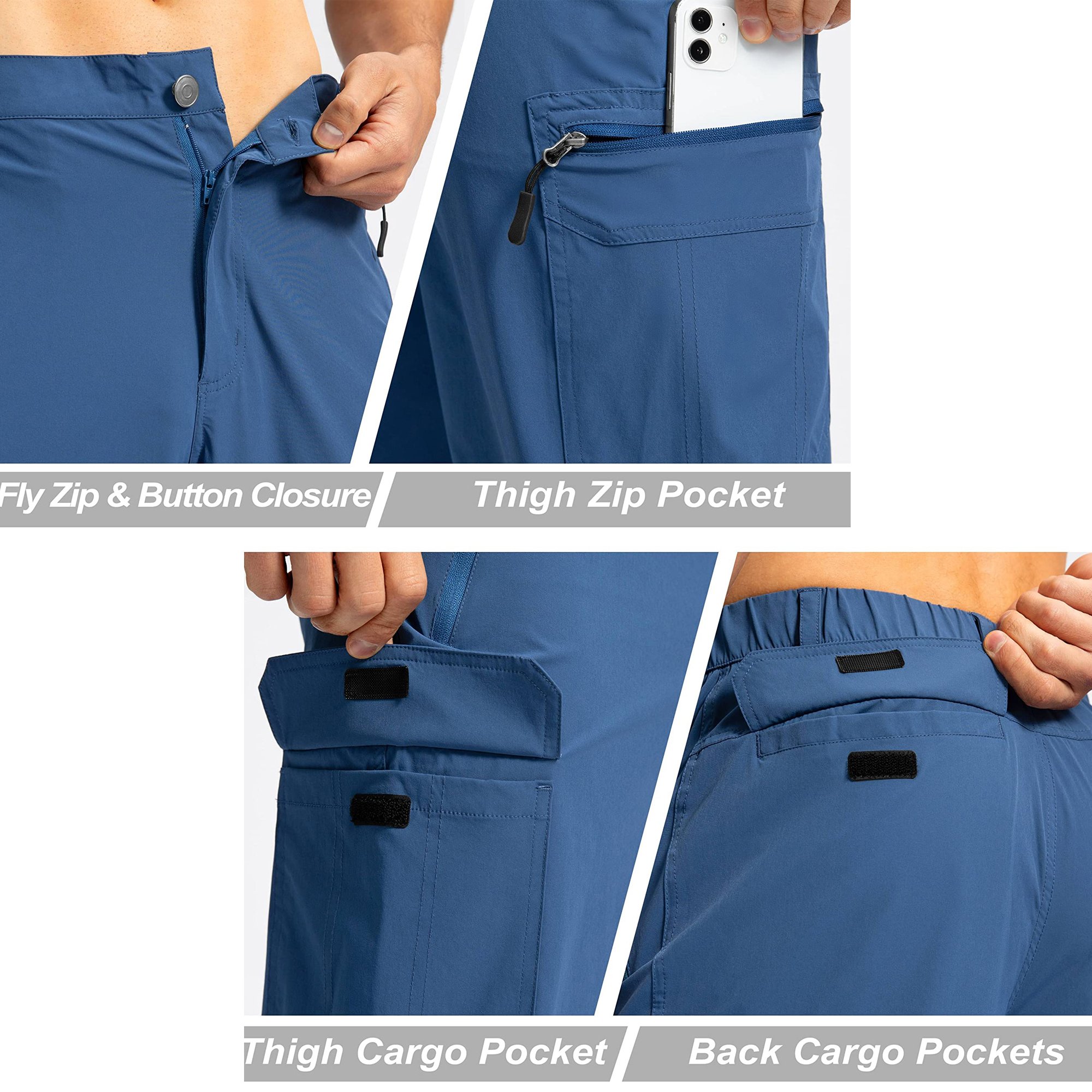Custom Manufacturers Women's Sport Outdoor Cargo Hiking Jogger Pants Lightweight Quick Dry Jogging Pants With Zipper Pockets