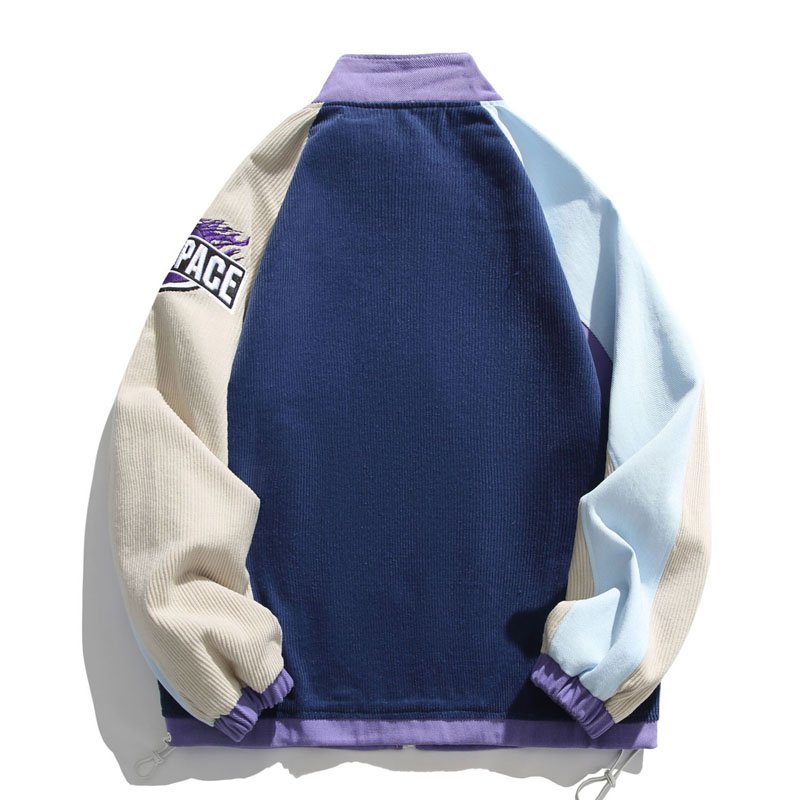 Custom Cool Style Striped Breathable Varsity Jackets Baseball Varsity Jackets for Men Letter Baseball Jacket