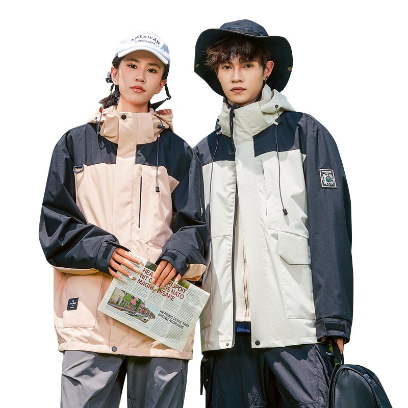 3 in 1 European Size Waterproof Windbreaker Coats for Outdoor Activities for Mountain Climbing and Hiking Windproof Jacket