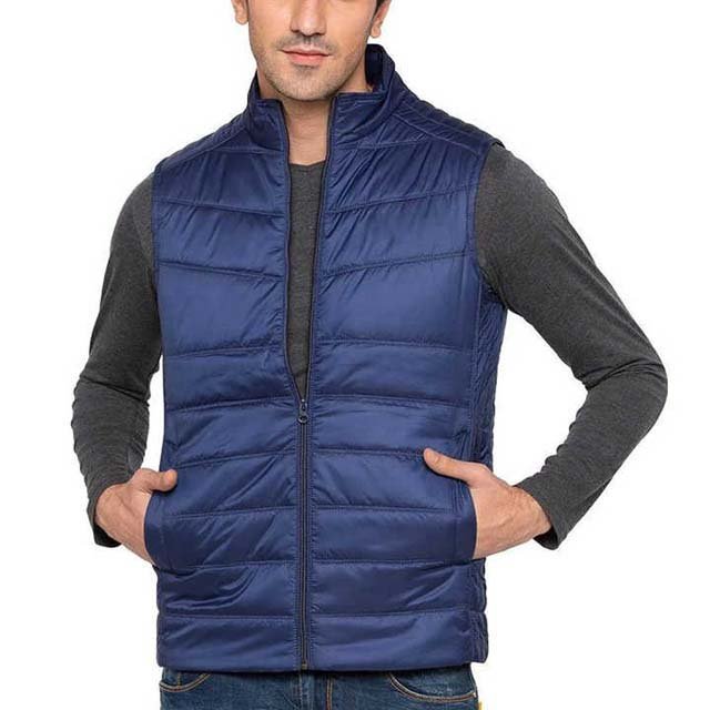 Zip Up Fleece Lined Design Custom Sleeveless Jackets Men's Lightweight Puffer Vest for Running Hiking High Street Men's Jackets