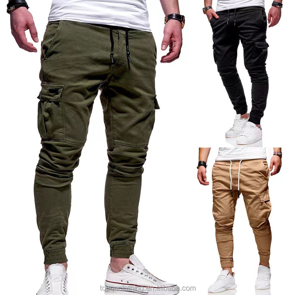 2024 Hot Sale Mens Cargo Pants Casual Hiking Pants Workout Joggers Sweatpants for Men