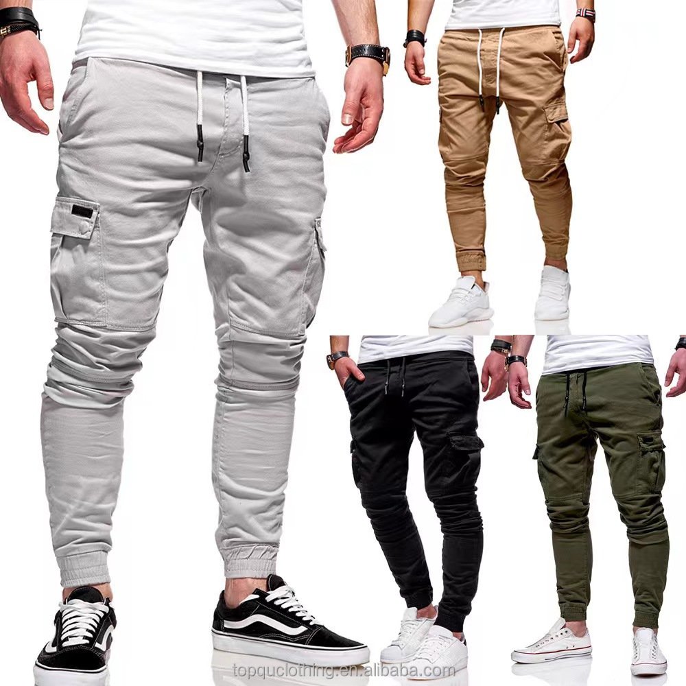 2024 Hot Sale Mens Cargo Pants Casual Hiking Pants Workout Joggers Sweatpants for Men