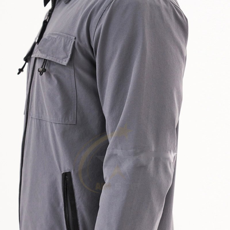 OEM Custom Polyester Nylon Zipper Two Pieces Jogger Sweatsuits Tracksuit Windbreaker Set for Men