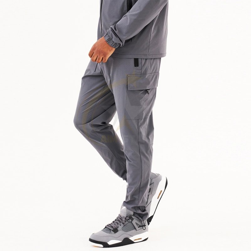 OEM Custom Polyester Nylon Zipper Two Pieces Jogger Sweatsuits Tracksuit Windbreaker Set for Men
