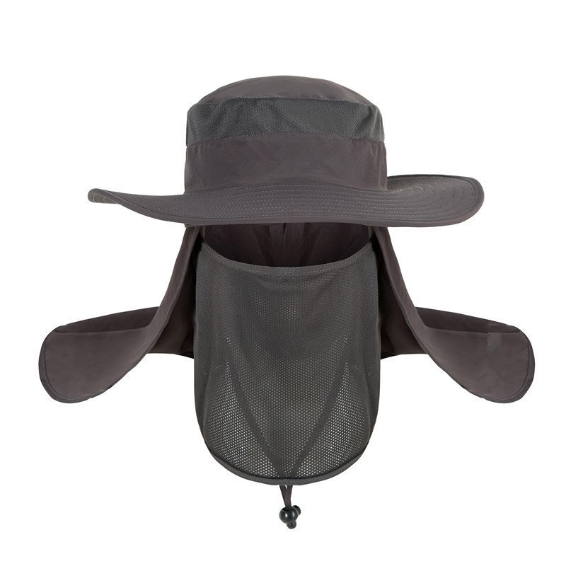 Hot Selling Custom Sun Protection Large Brim Bucker Hat Cap Unisex Solid Fishing Hat For Spring And Summer