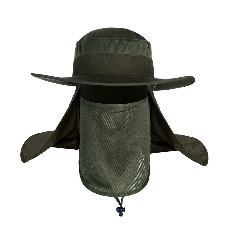 Hot Selling Custom Sun Protection Large Brim Bucker Hat Cap Unisex Solid Fishing Hat For Spring And Summer