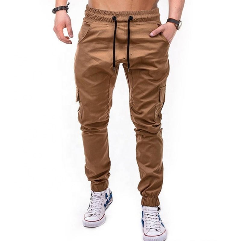 Men's Retro Cargo Trousers Combats Work Loose Workwear Pants Outdoor Hiking Casual Cotton Pants pantalon cargo pantalon