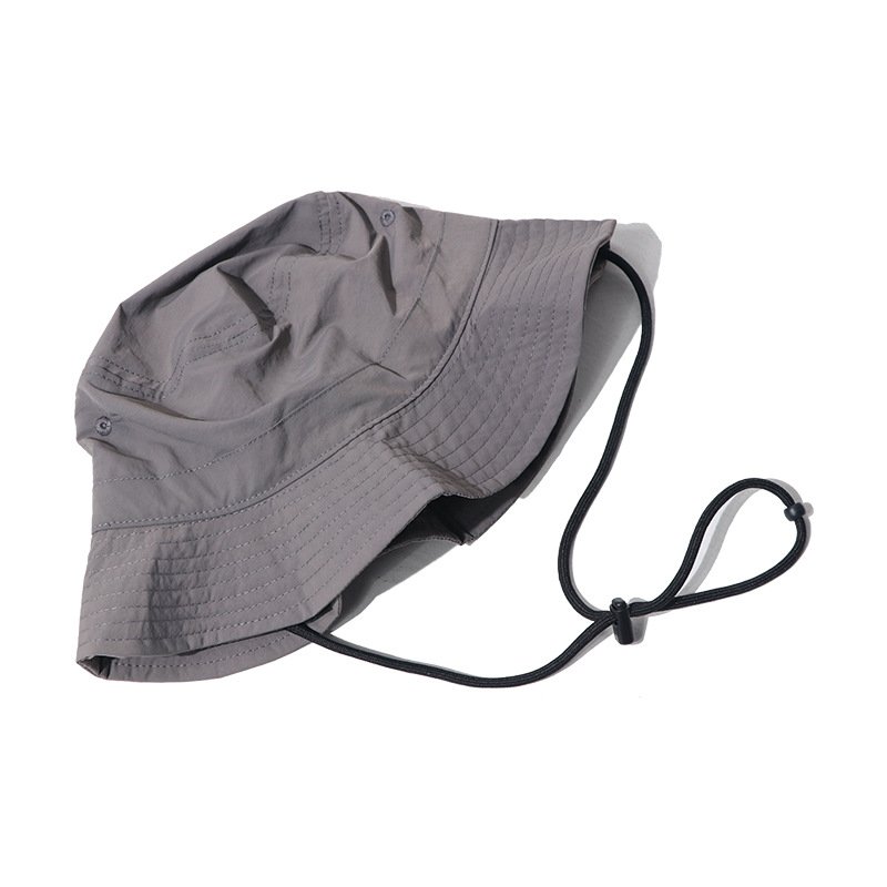 Custom Logo Quick Dry Packable Boonie Hat Men Women Outdoor UV Protection Lightweight Fishing Hiking Bucket Hat with Drawstring