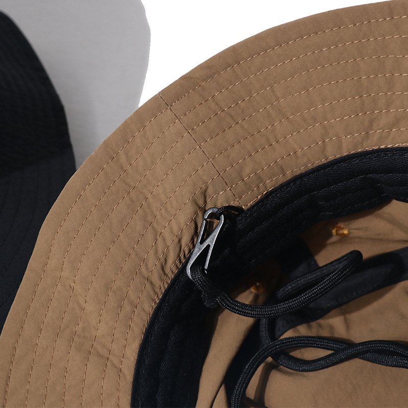 Custom Logo Quick Dry Packable Boonie Hat Men Women Outdoor UV Protection Lightweight Fishing Hiking Bucket Hat with Drawstring