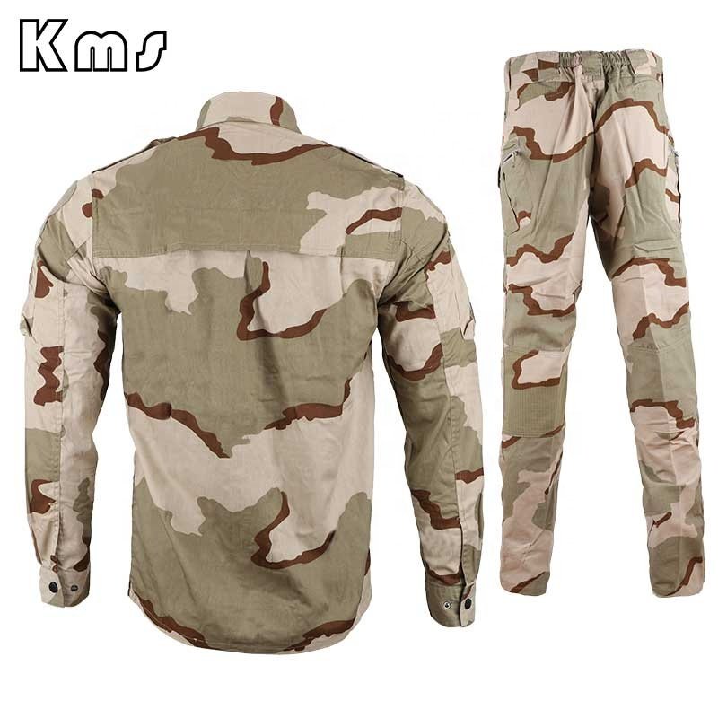 KMS Ready To Ship Wholesale Desert Camouflage Sport Clothes Outdoor Tactical Combat Clothing Uniform For Training/Hunting