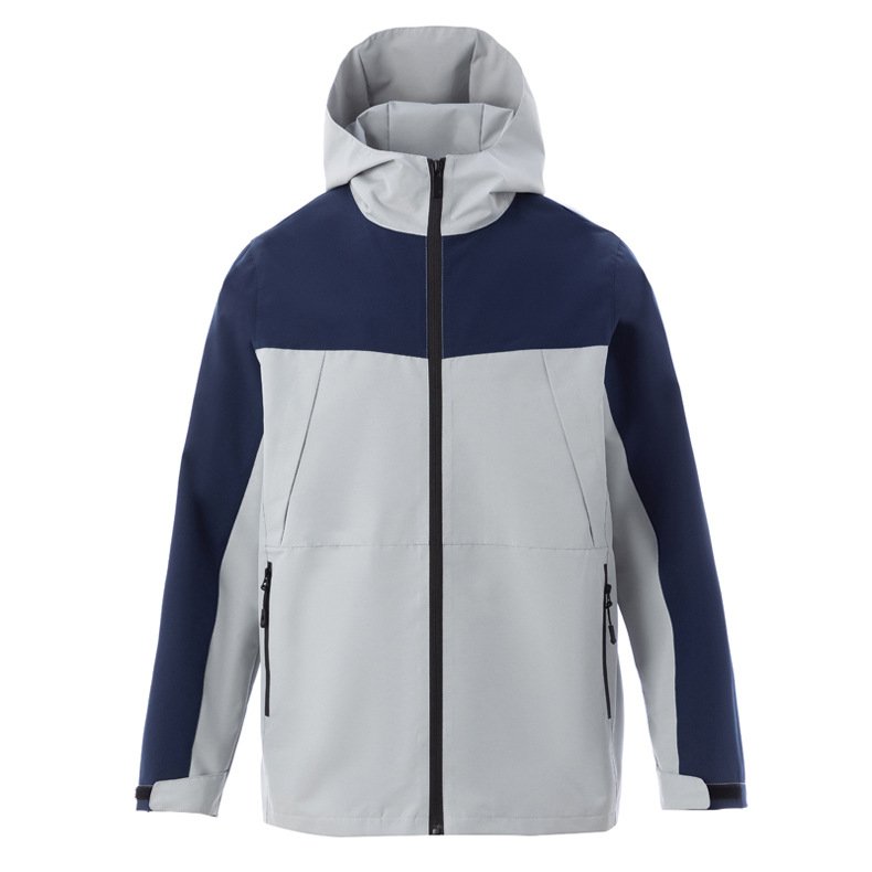 Men Outdoor Sports Coats Climbing Trekking Windbreaker Waterproof Jacket Camping Hiking Hoodies with Mesh Lining