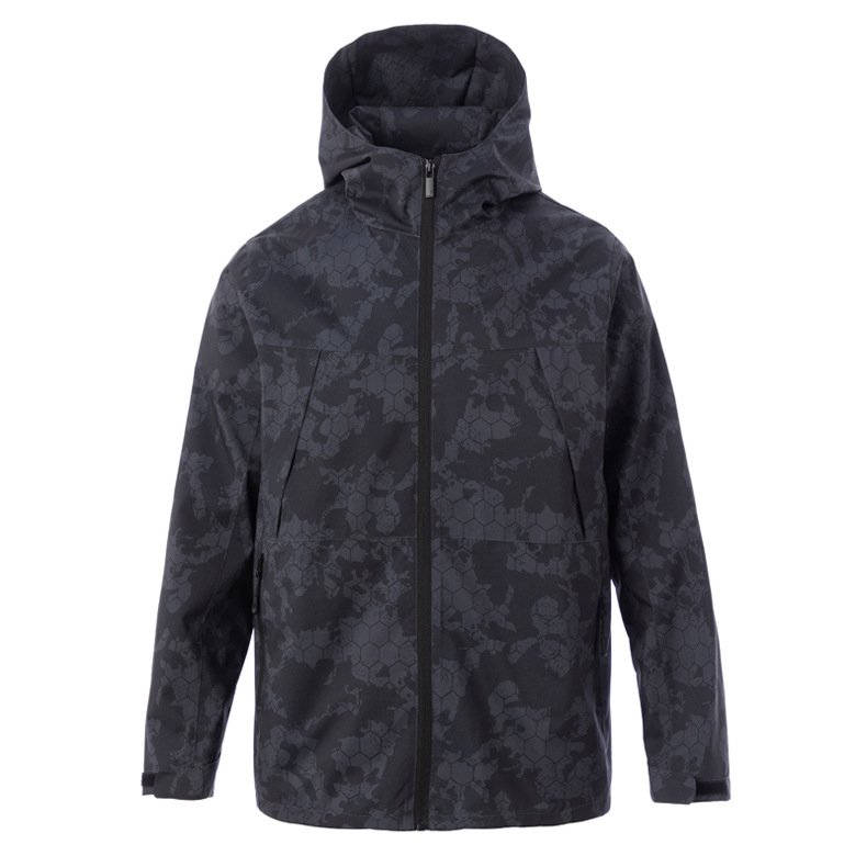 Men Outdoor Sports Coats Climbing Trekking Windbreaker Waterproof Jacket Camping Hiking Hoodies with Mesh Lining