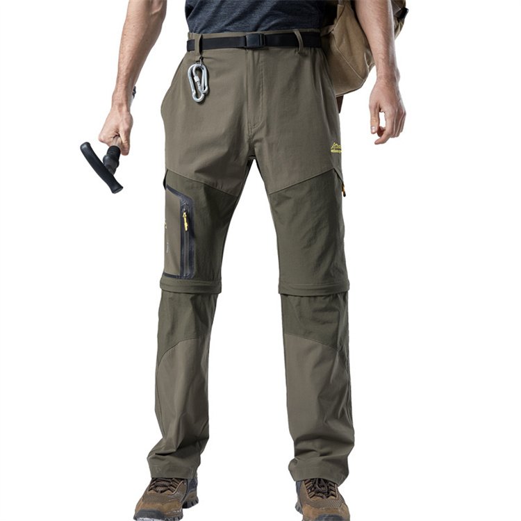 LH Sport Stretch Cargo Fishing Trekking Camping Climbing Trousers Outdoor Hiking Pants Ultralight Men Detachable Pants Trousers