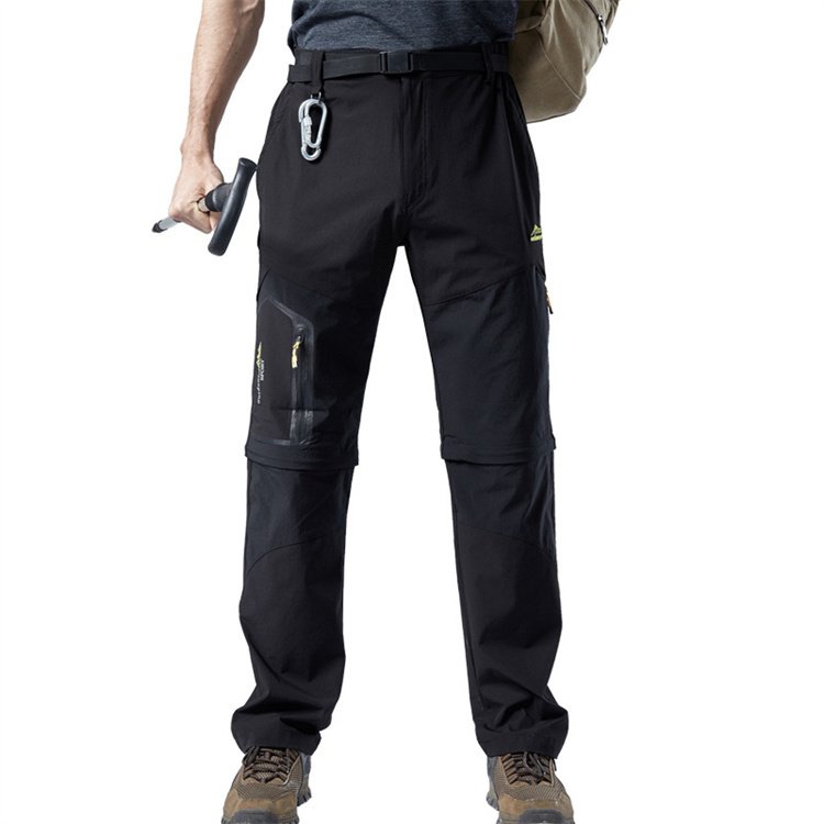 LH Sport Stretch Cargo Fishing Trekking Camping Climbing Trousers Outdoor Hiking Pants Ultralight Men Detachable Pants Trousers