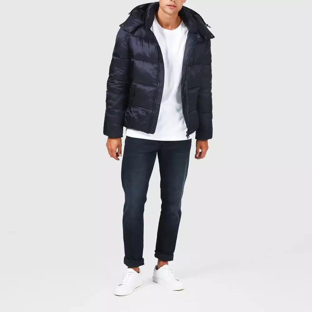 Oem Custom Men Padded Coats Bubble Puffer Jacket Coat Warm Quilted Winter Men JacketMen Padded Coats Men