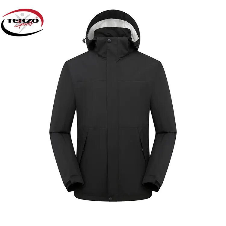 New Style Men's Casual Jacket Lightweight Soft Shell Hiking Wear Outdoor Windbreaker with Woolen Fabric None Closure
