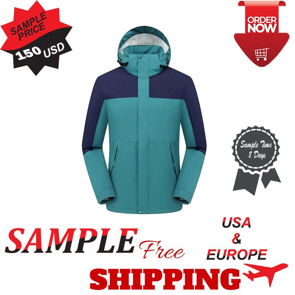 New Style Men's Casual Jacket Lightweight Soft Shell Hiking Wear Outdoor Windbreaker with Woolen Fabric None Closure