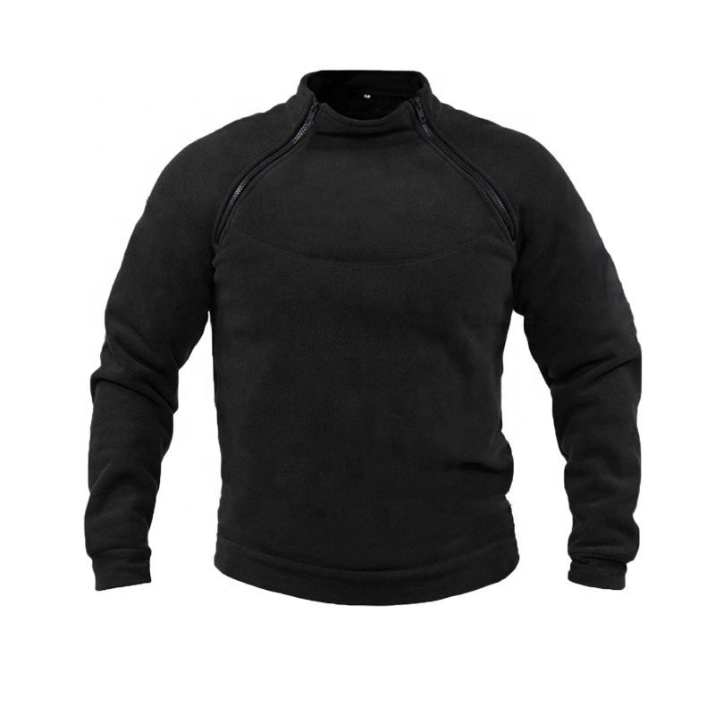 US Men's Tactical Outdoor Polar Fleece Jacket Hunting Clothes Warm Zippers Pullover Men Windproof Coat Thermal Hiking Underwear